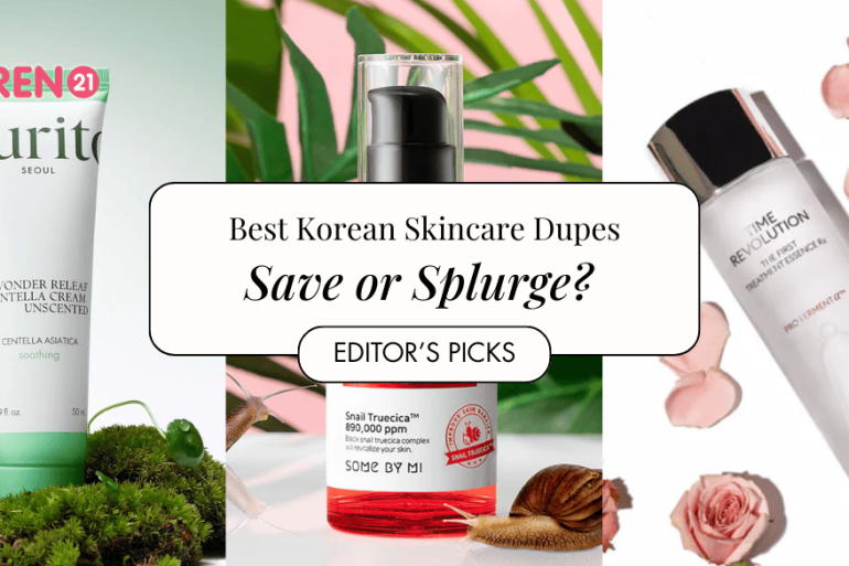 korean skincare dupes for more affordable options
