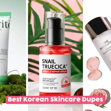korean skincare dupes for more affordable options