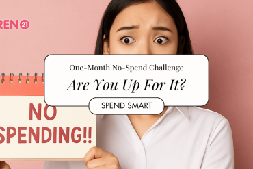 girl in isolated pink background shocked unable to spend money