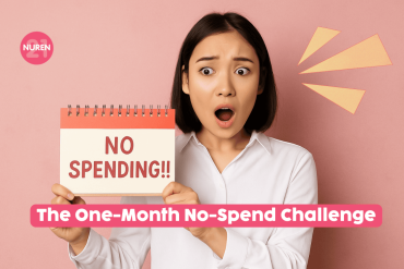 girl in isolated pink background shocked unable to spend money