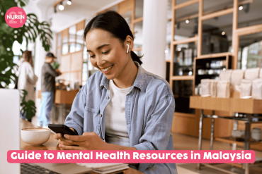 Girls’ Guide to Mental Health Resources in Malaysia Image of Girl looking at the phone sitting at the cafe