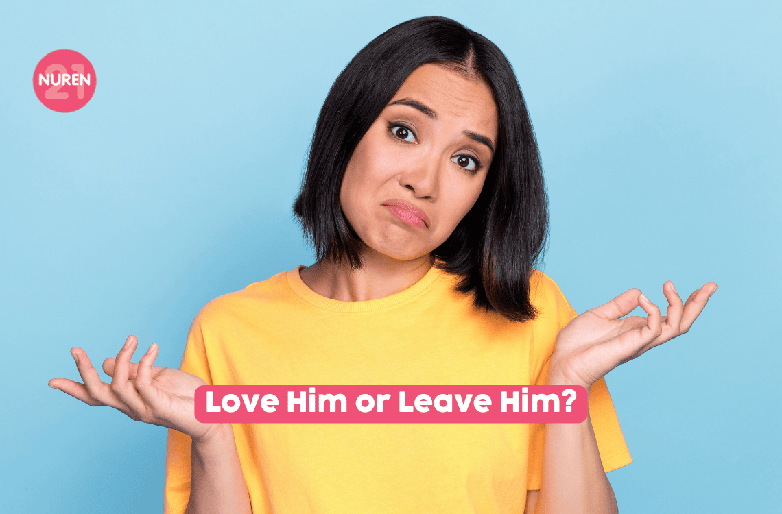 image of girl in yellow shirt shrugging shoulders in blue isolated background