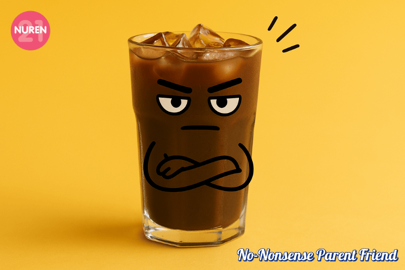 kopi ais illustration