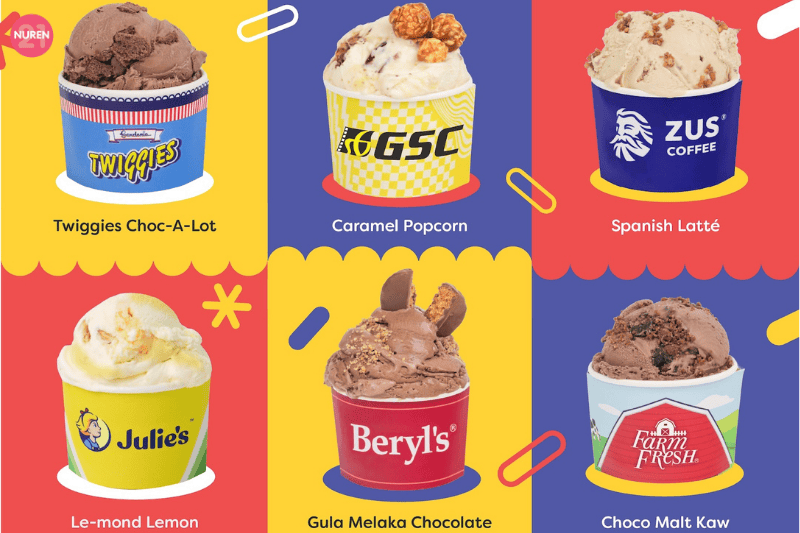 Inside Scoop Malaysia ice cream in cup merdeka flavours