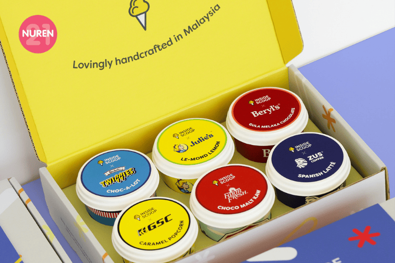 Inside Scoop Malaysia ice cream in cup merdeka flavours