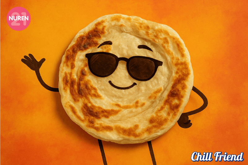 roti canai illustration