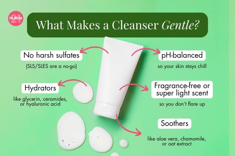 gentle cleanser features what make a skin cleanser gentle