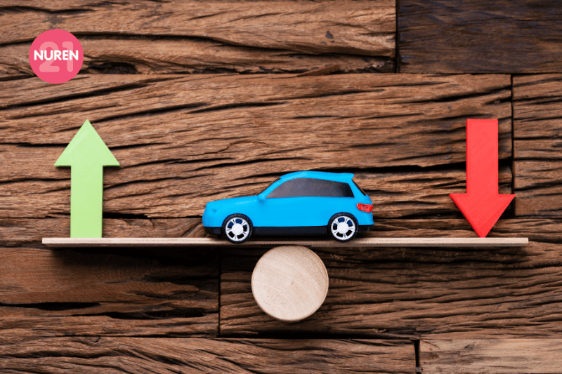 image showing car depreciation value upon purchase