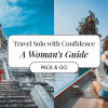 image of solo woman traveler