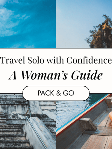 image of solo woman traveler