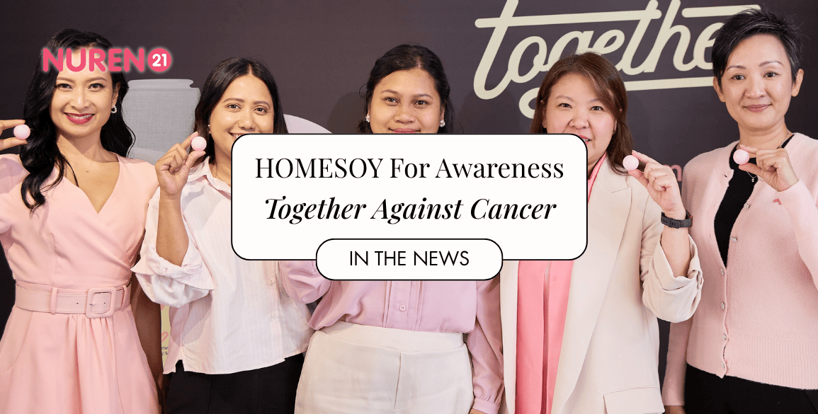 group image during homesoy campaign launch for breast cancer awareness