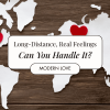 Red felt hearts and world map cut from white paper on the wooden background