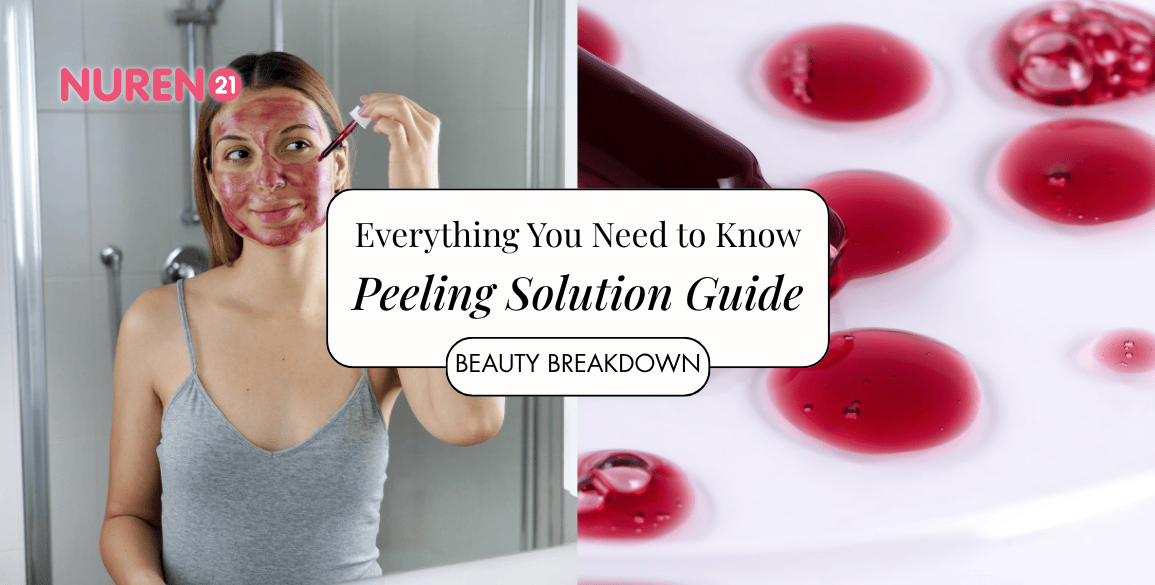 red liquid chemical peeling solution