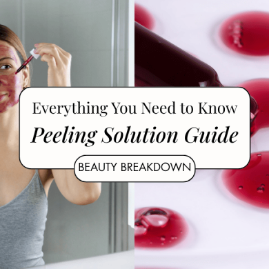 red liquid chemical peeling solution