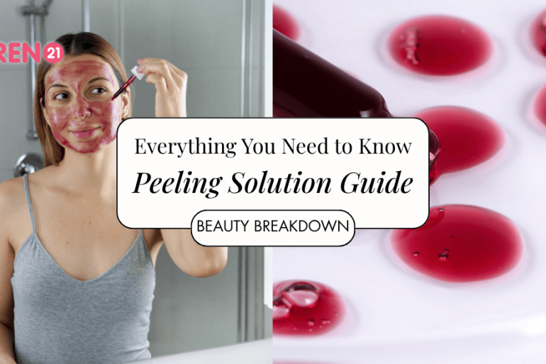 red liquid chemical peeling solution