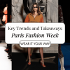 Paris fashion week runaway outfit designs