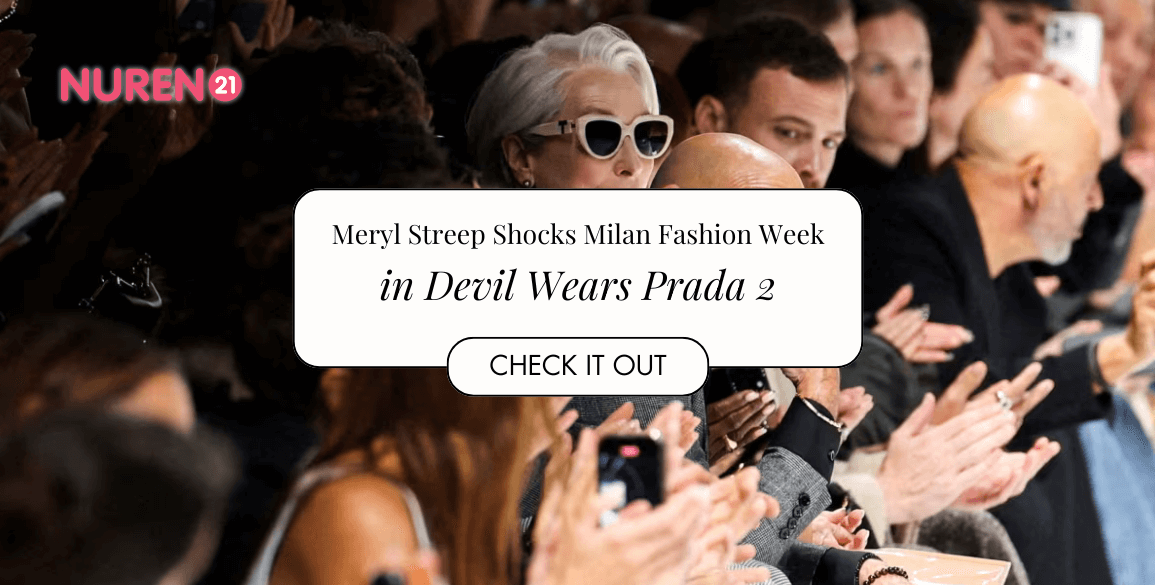 Meryl Streep shooting The Devil Wears Prada at Milan Fashion Week