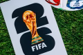 ATLANTA, USA, APRIL 20, 2026: Detail of FIFA World Cup 2026 Official Match Ball Texture on Professional Pitch