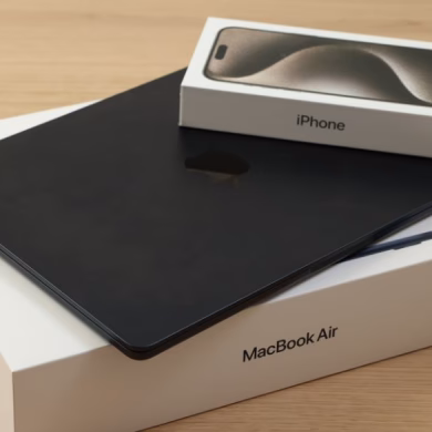 apple macbook air and iphone
