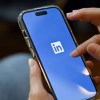 linkedin app icon on phone
