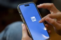 linkedin app icon on phone
