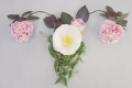 Female uterus made from leaves and flowers, reproductive system, cervical cancer, PCOS, PMOS, woman health concept